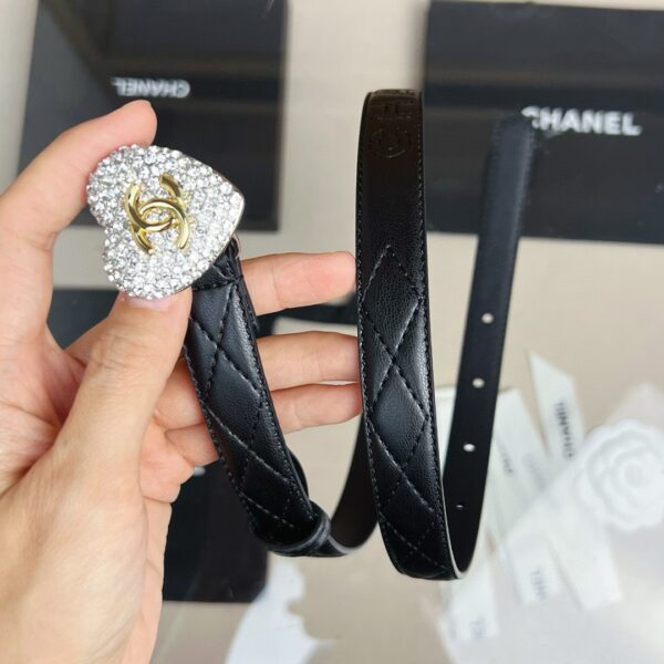CHANEL LOGO Love diamond belt 20mm