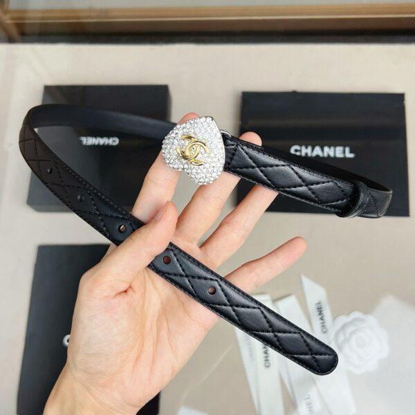 CHANEL LOGO Love diamond belt 20mm
