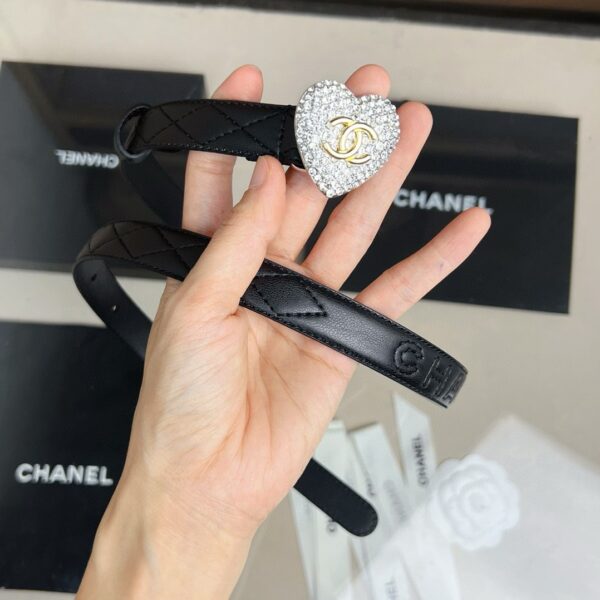 CHANEL LOGO Love diamond belt 20mm