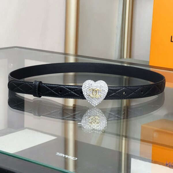 CHANEL LOGO Love diamond belt 20mm