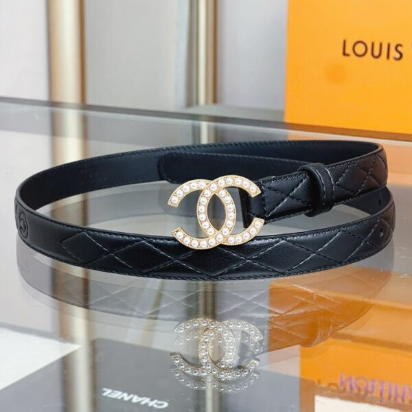 CHANEL logo  Pearl belt 20mm