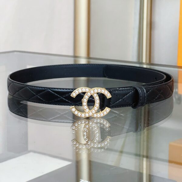 CHANEL logo  Pearl belt 20mm