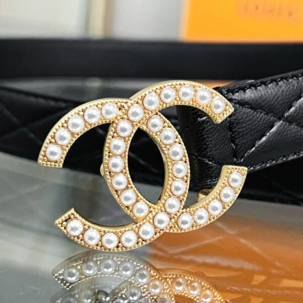 CHANEL logo  Pearl belt 20mm