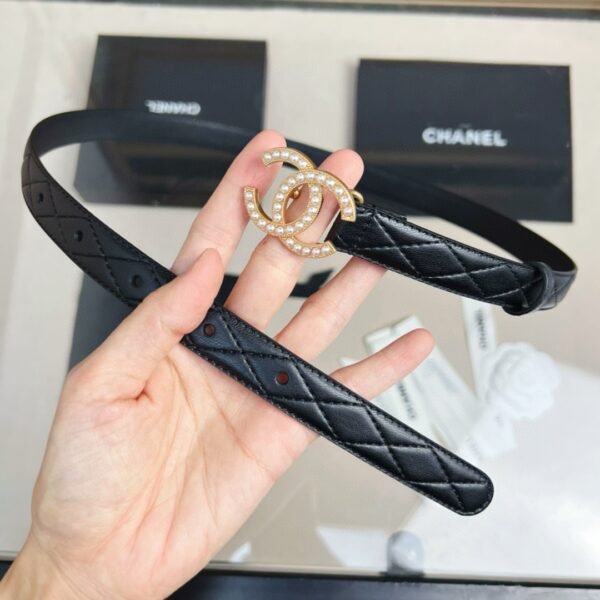 CHANEL logo  Pearl belt 20mm