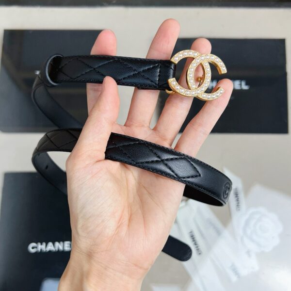CHANEL logo  Pearl belt 20mm