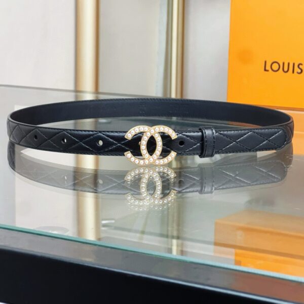 CHANEL logo  Pearl belt 20mm