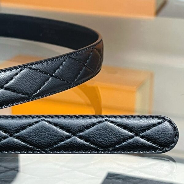 CHANEL logo Rhinestone belt 20mm