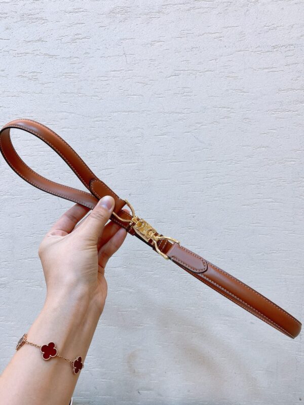 CELINE hook buckle TRIOMPHE belt