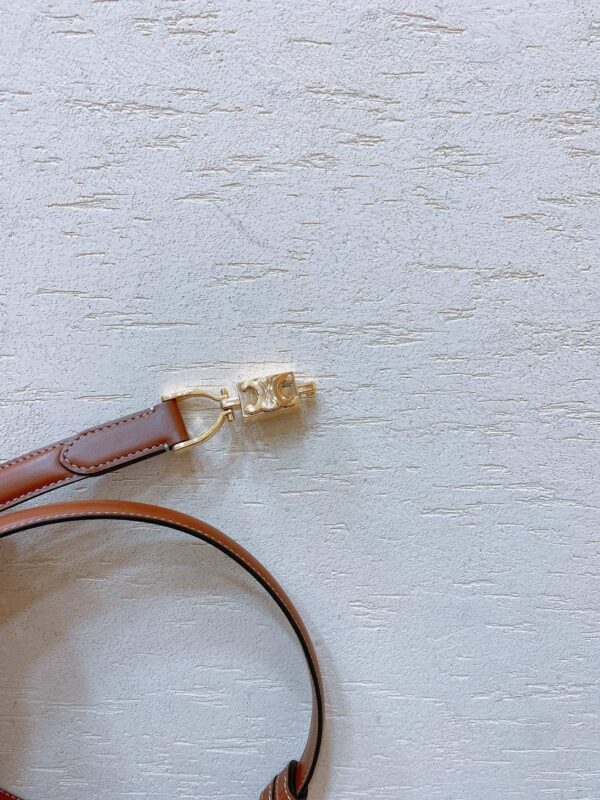 CELINE hook buckle TRIOMPHE belt