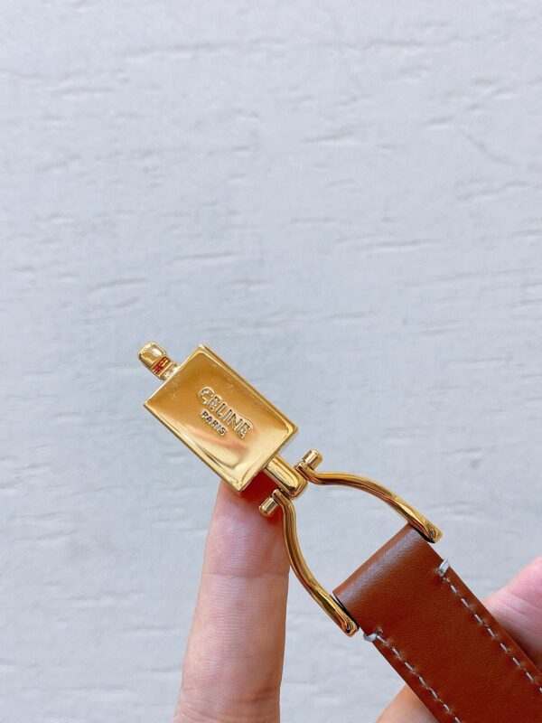 CELINE hook buckle TRIOMPHE belt