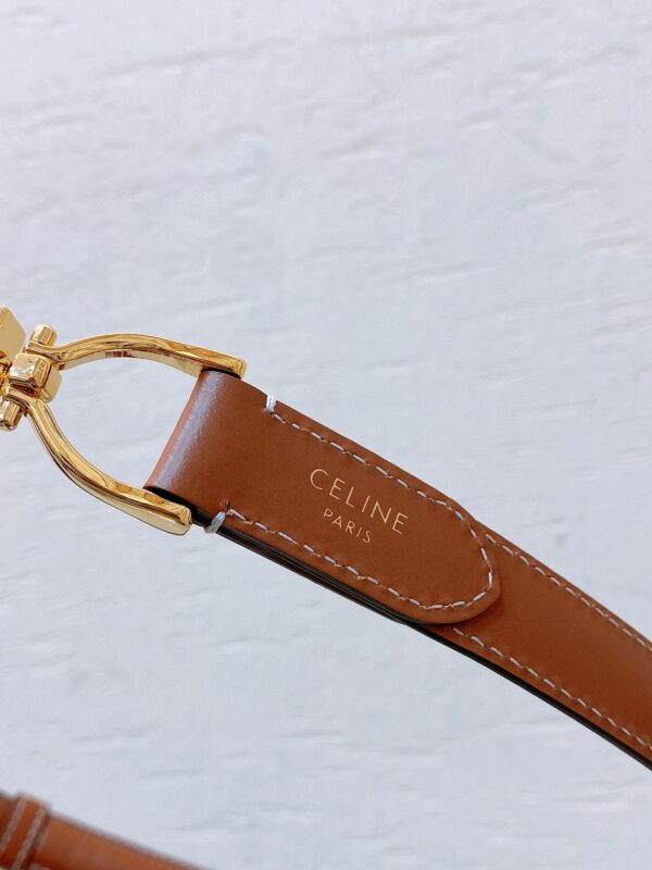 CELINE hook buckle TRIOMPHE belt