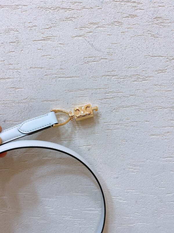 CELINE hook buckle TRIOMPHE belt