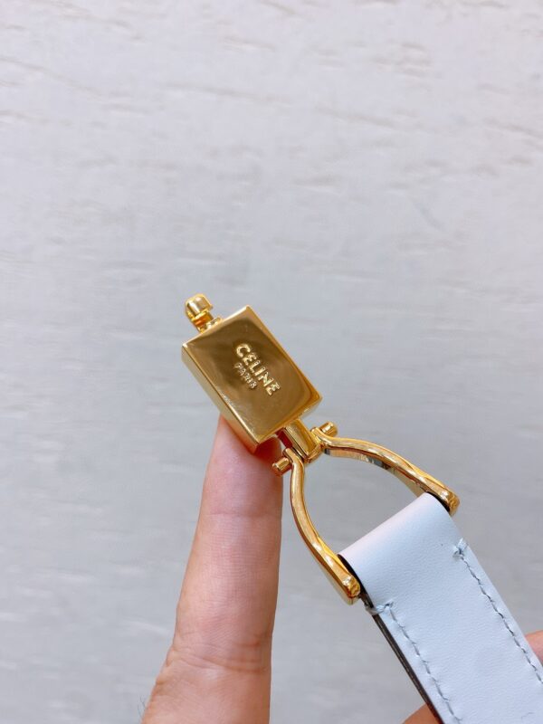 CELINE hook buckle TRIOMPHE belt