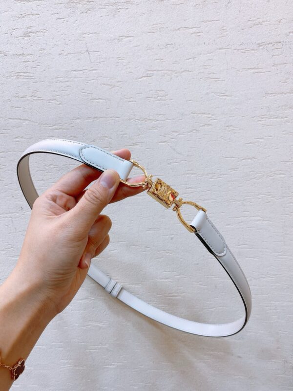 CELINE hook buckle TRIOMPHE belt