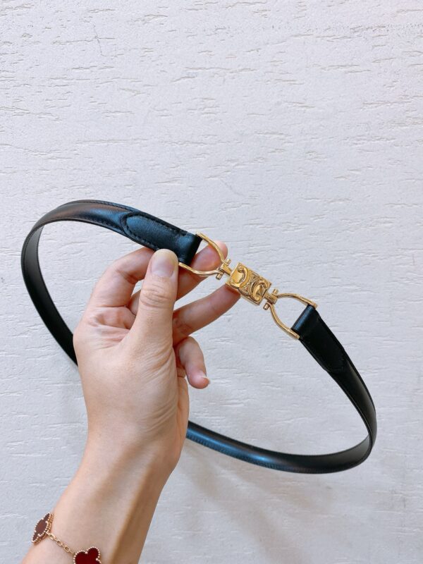 CELINE hook buckle TRIOMPHE belt