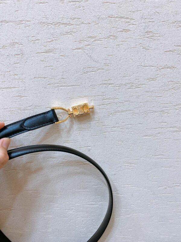 CELINE hook buckle TRIOMPHE belt