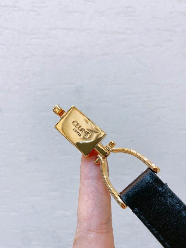 CELINE hook buckle TRIOMPHE belt