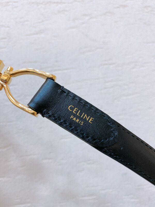 CELINE hook buckle TRIOMPHE belt