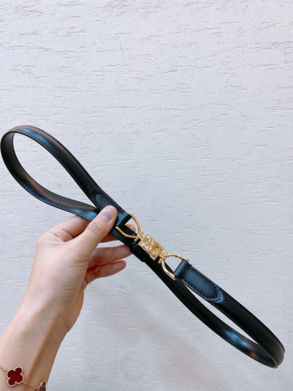 CELINE hook buckle TRIOMPHE belt