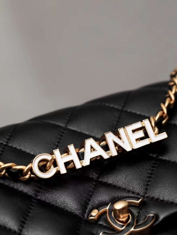 CHANEL 24P Enamel letter flap bag
