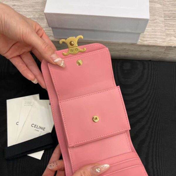 CELINE NEW Triumphal Arch logo wallet