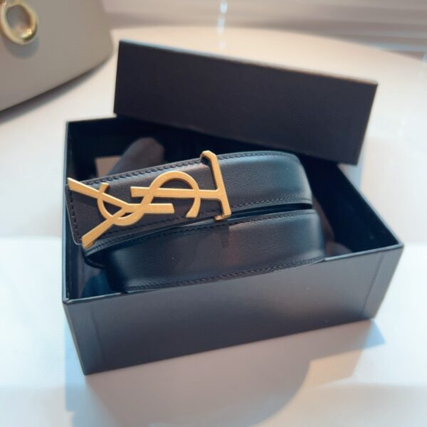 YSL  PARIS LOGO  belt  2.5CM