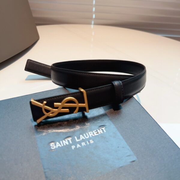 YSL  PARIS LOGO  belt  2.5CM