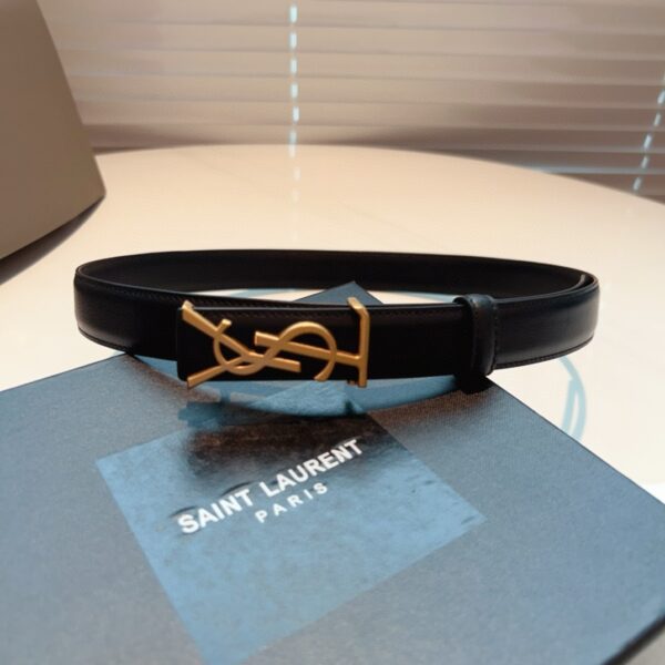 YSL  PARIS LOGO  belt  2.5CM