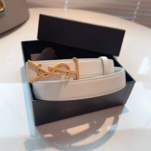 YSL  PARIS LOGO  belt  2.5CM