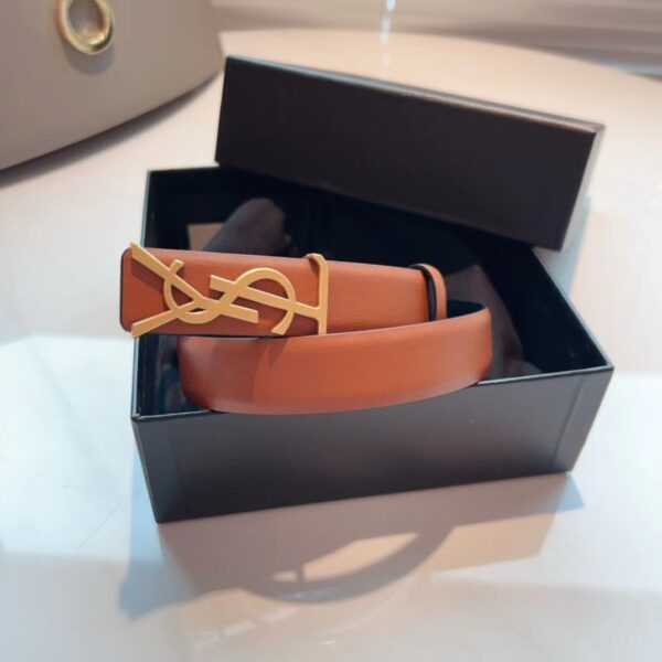 YSL  PARIS LOGO  belt  2.5CM