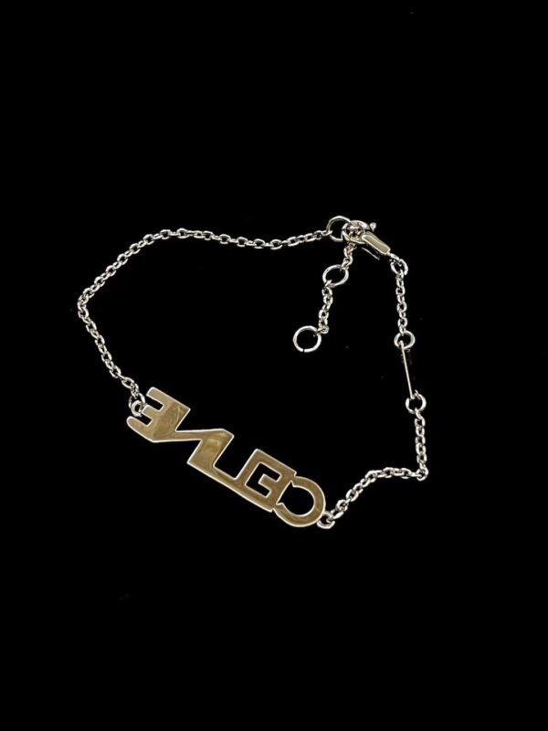 CELINE Diamond-filled logo bracelet