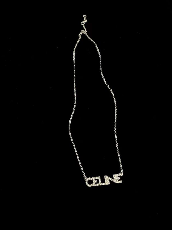CELINE Necklace full of diamond logo