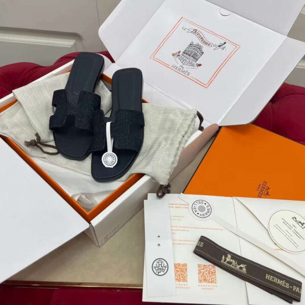 HERMES H LOGO sandal