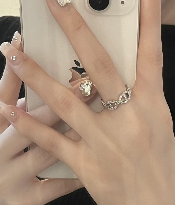 HERMES Chaine d'ancre Enchainee ring