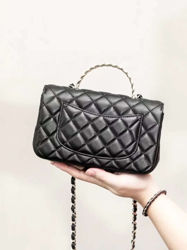 CHANEL MINI FLAP BAG WITH TOP HANDLE