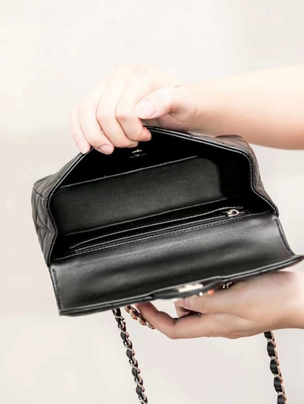 CHANEL MINI FLAP BAG WITH TOP HANDLE