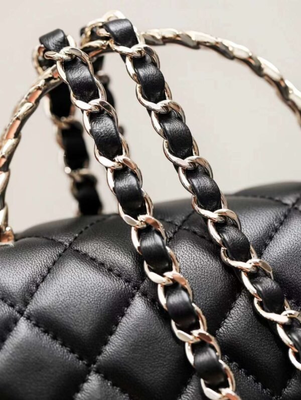 CHANEL MINI FLAP BAG WITH TOP HANDLE