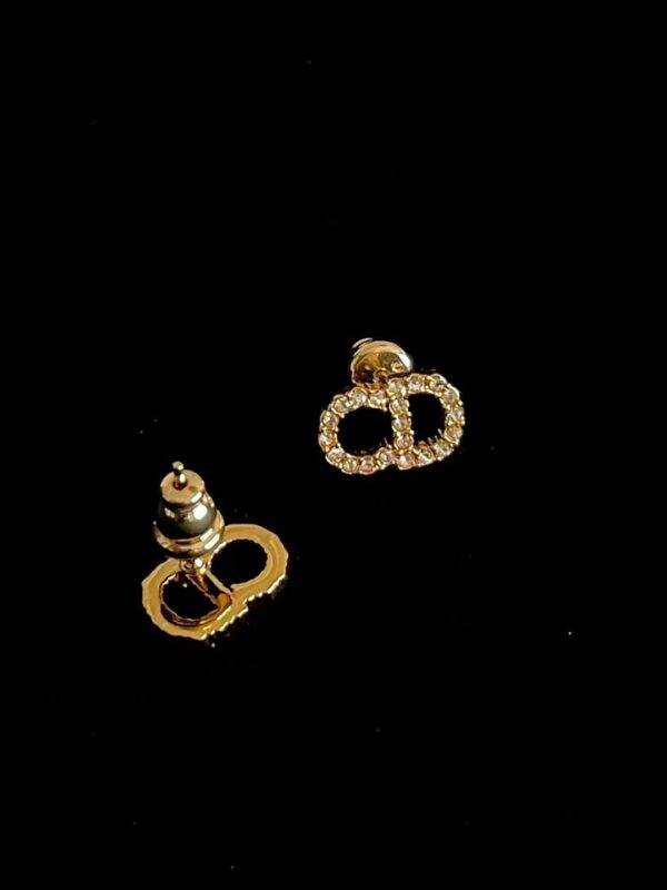 DIOR LOGO STUD EARRINGS