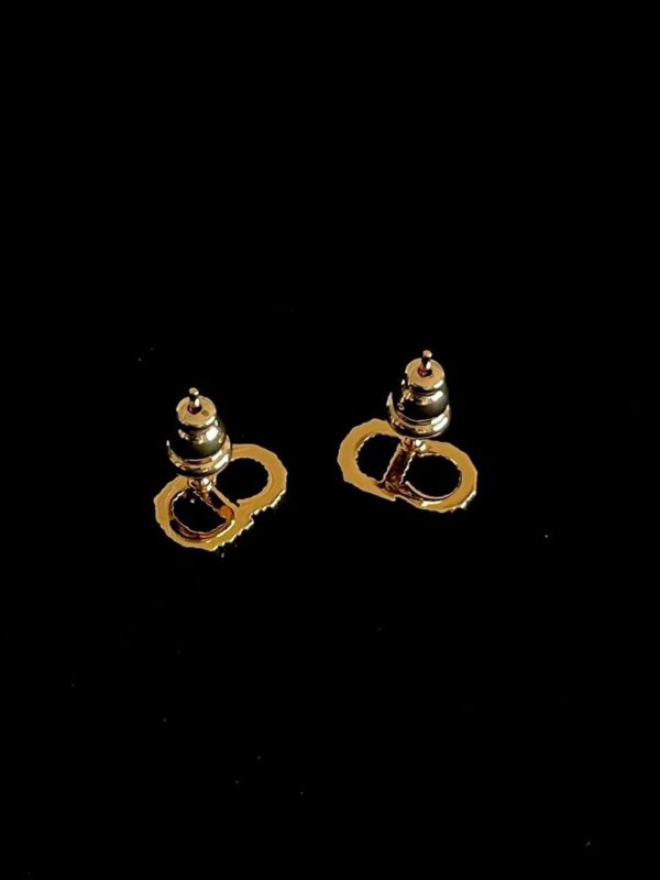DIOR LOGO STUD EARRINGS