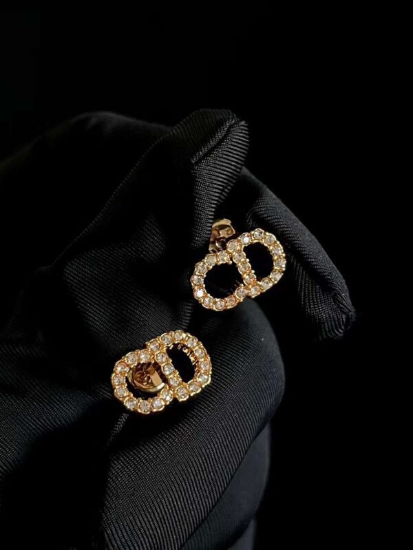 DIOR LOGO STUD EARRINGS