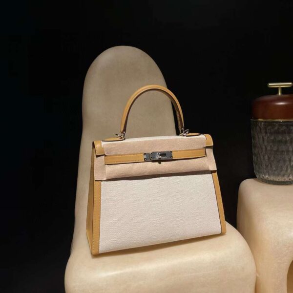HERMES KELLY 28 TOILE H  4b colour