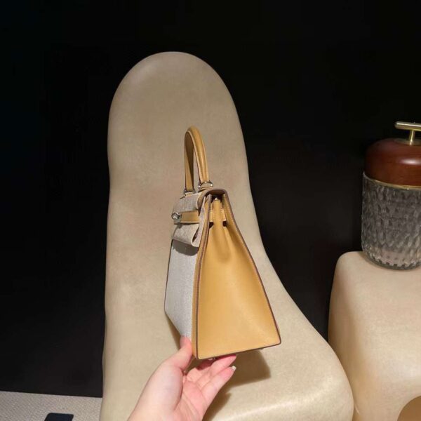 HERMES KELLY 28 TOILE H  4b colour