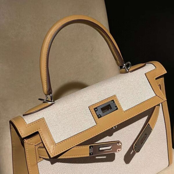 HERMES KELLY 28 TOILE H  4b colour