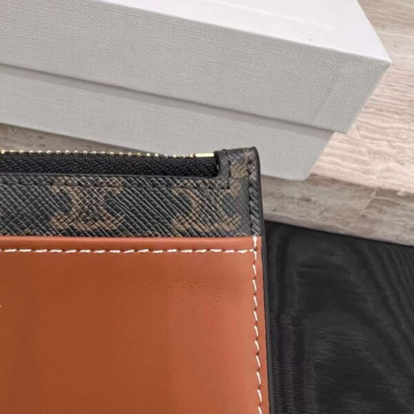 Card holder in Triomphe canvas with Celine Print