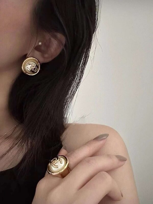 CHANEL Stud Earrings