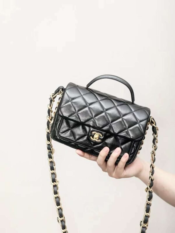 CHANEL Mini Flap Bag with Top Handle