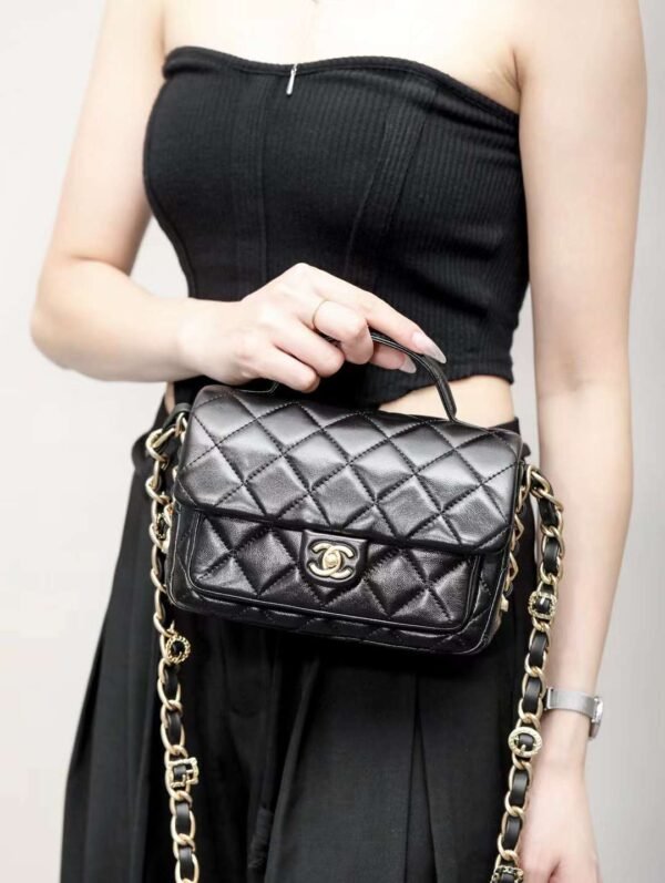 CHANEL Mini Flap Bag with Top Handle