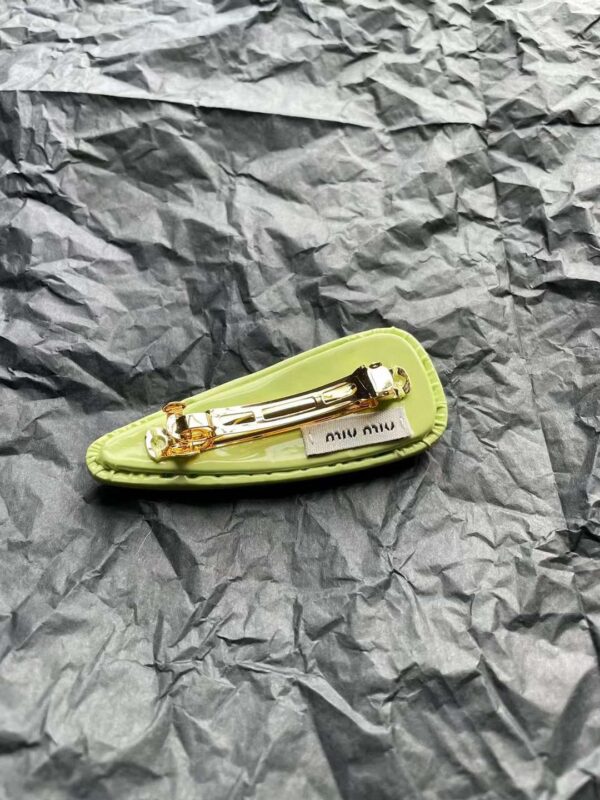 MIUMIU Patent leather hair clip