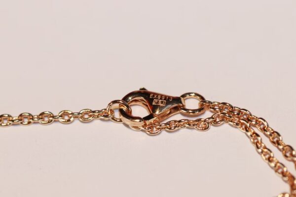 Cartier classic double-ring diamond-free necklace