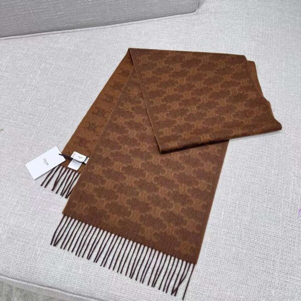 CELINE Arc de Triomphe cashmere scarf